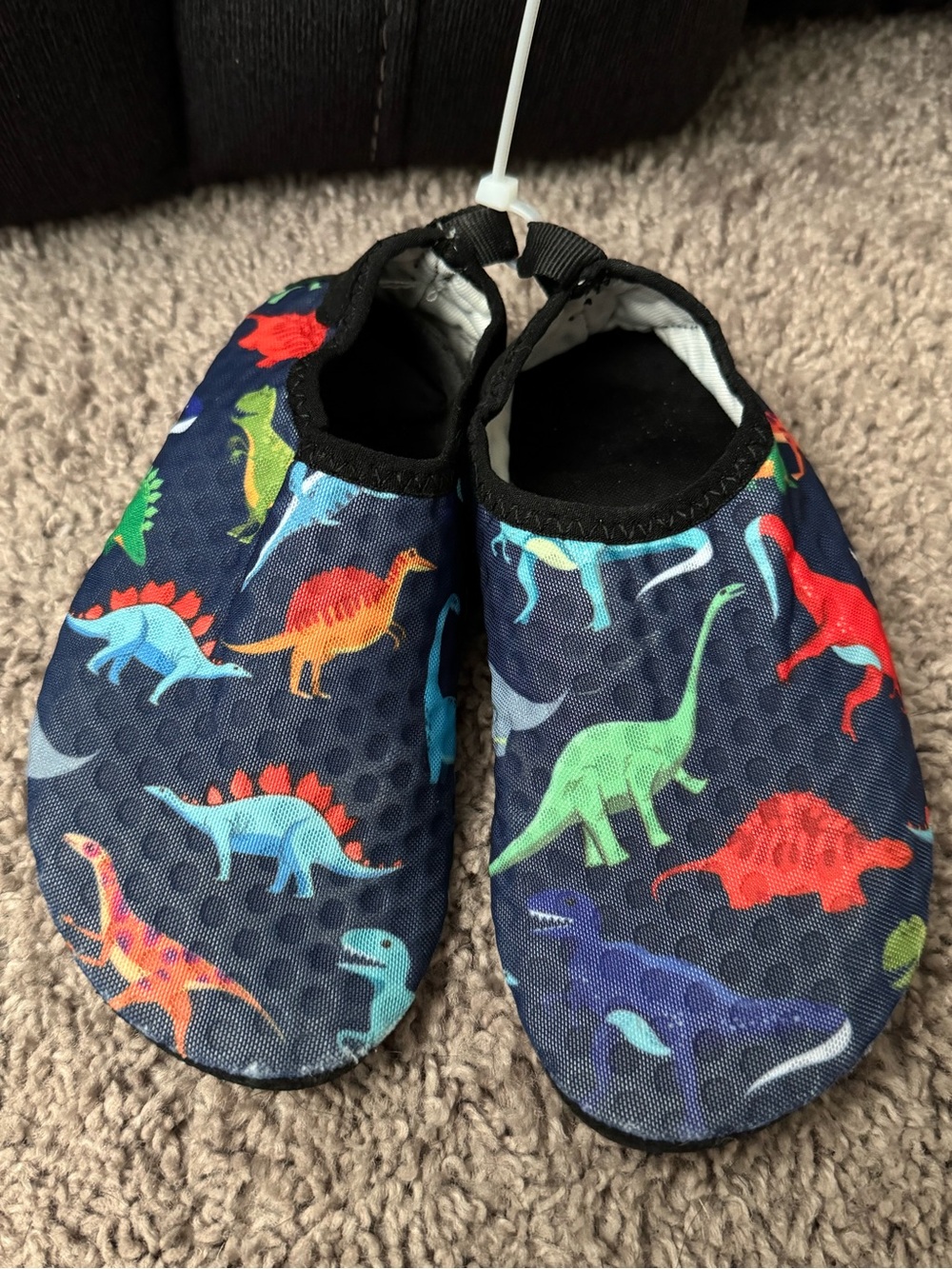 Kids Navy Dinosaur Water Shoes 30/31 US 11/11.5